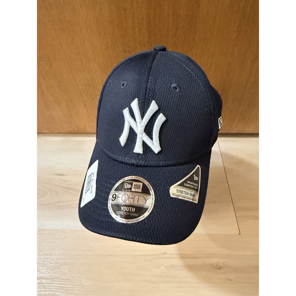 New Era 9Forty Youth New York Yankees Player Replica Navy Blue Snapback Hat NWT